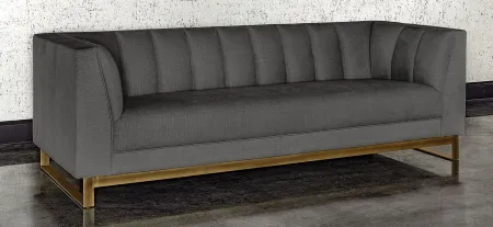 Parker Sofa in Zenith Graphite Gray by Sunpan
