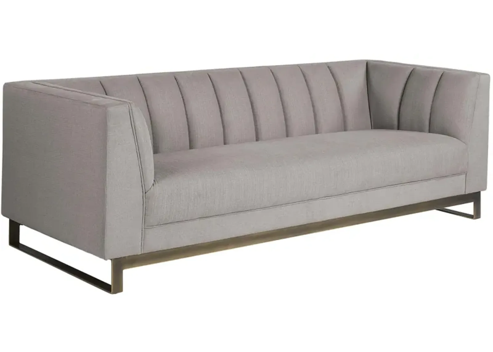 Parker Sofa in Zenith Soft Gay by Sunpan