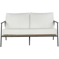 Milan 2 Seater Sofa in Stinson White by Sunpan