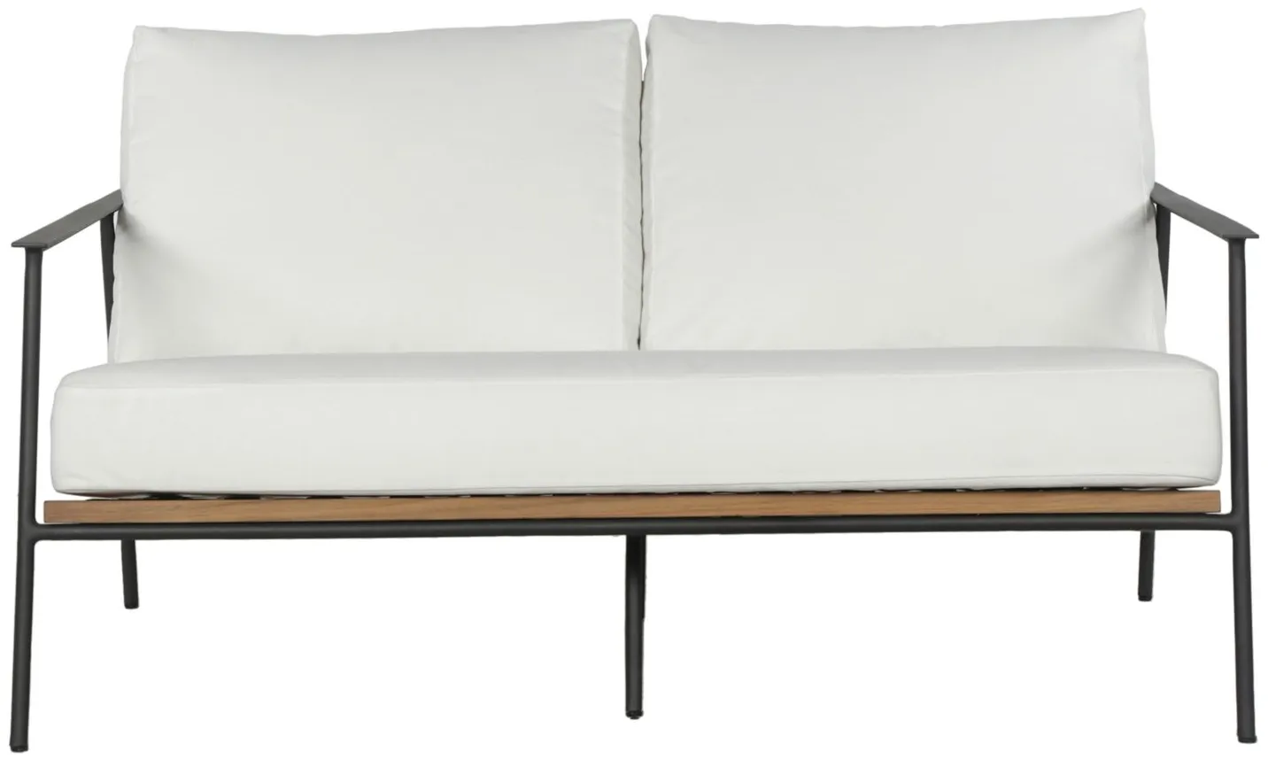 Milan 2 Seater Sofa in Stinson White by Sunpan