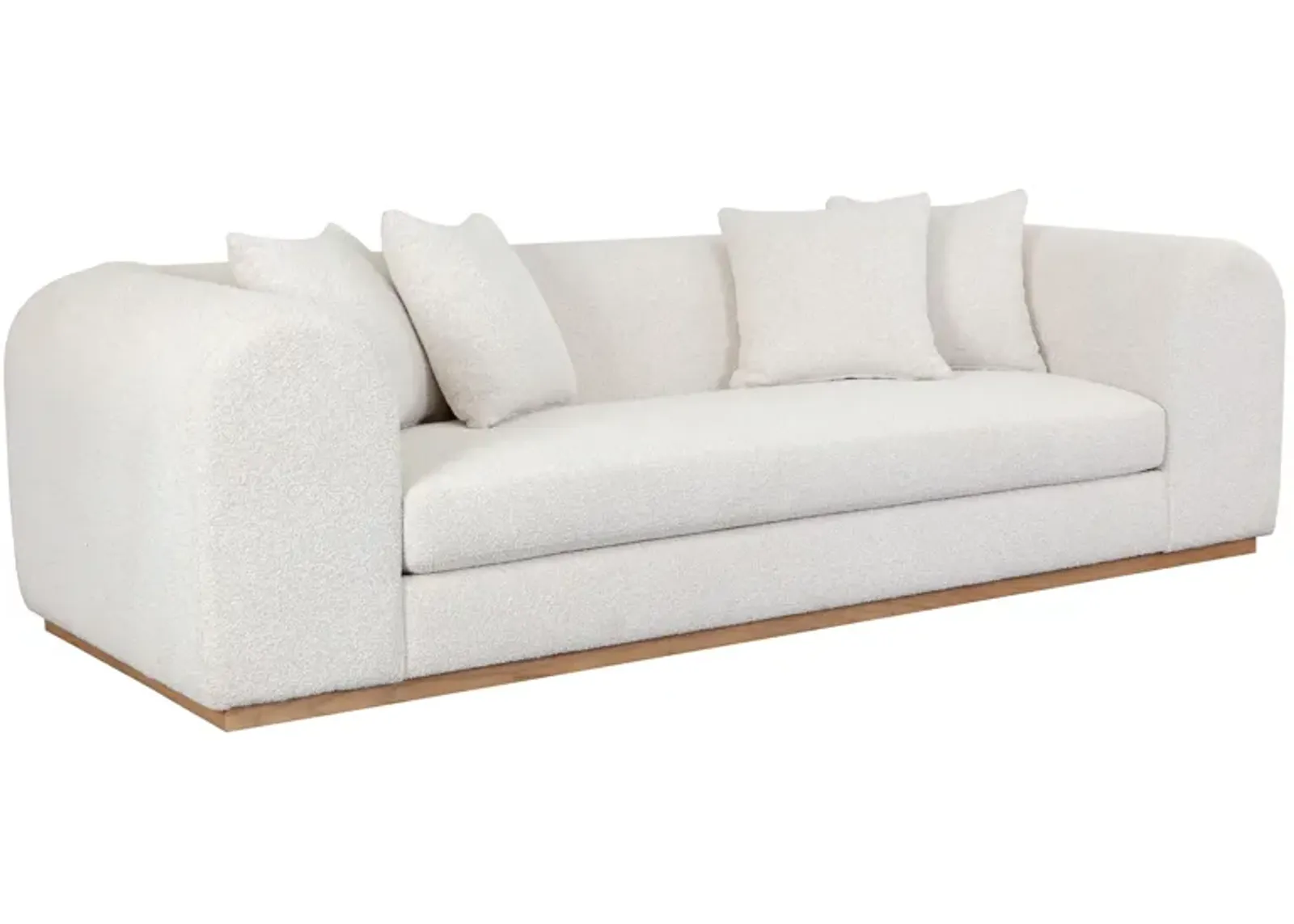 Caspian Sofa in Copenhagen White by Sunpan