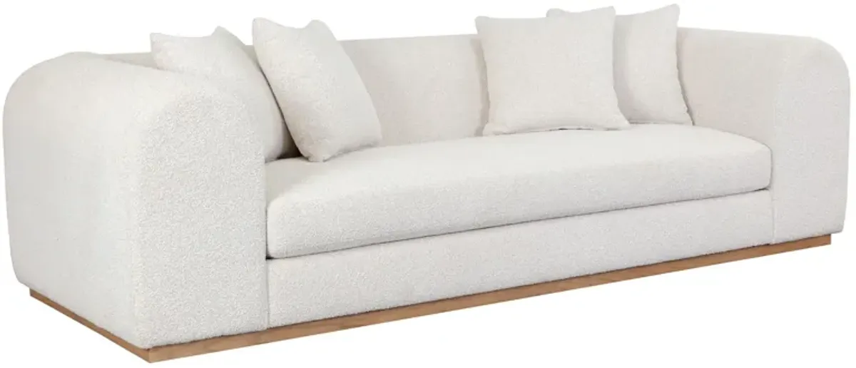 Caspian Sofa in Copenhagen White by Sunpan