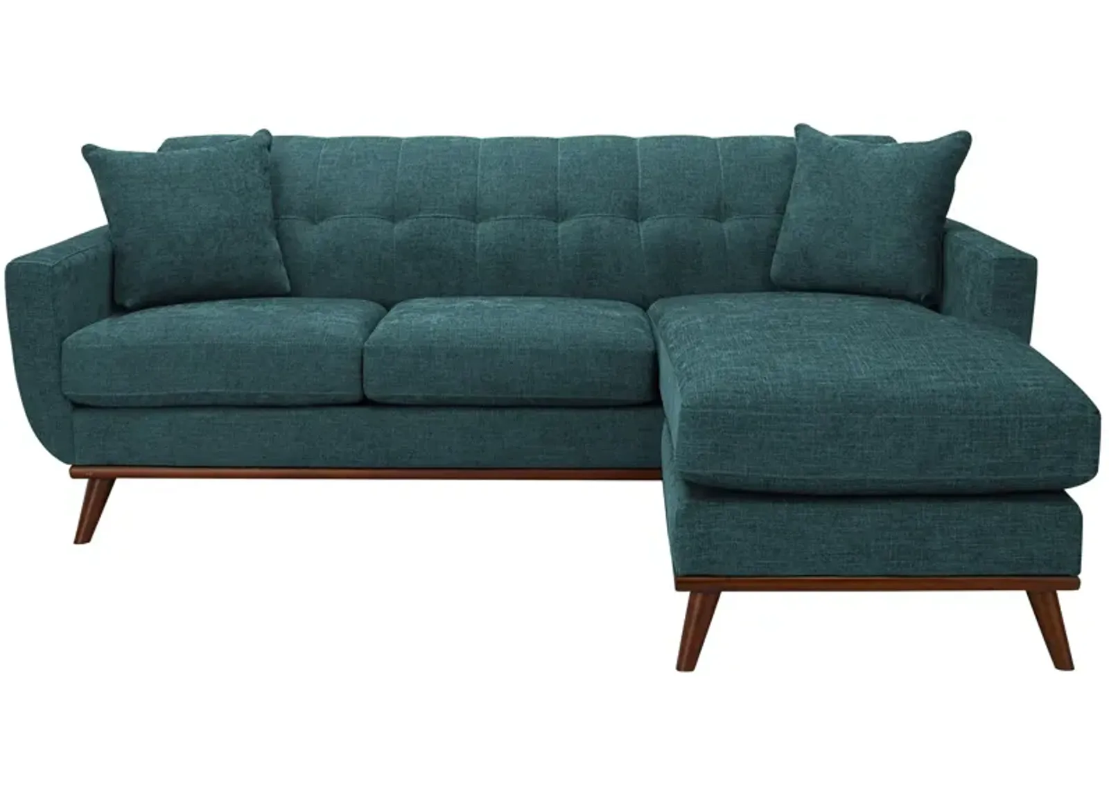 Milo Reversible Sofa Chaise in Elliot Teal by H.M. Richards