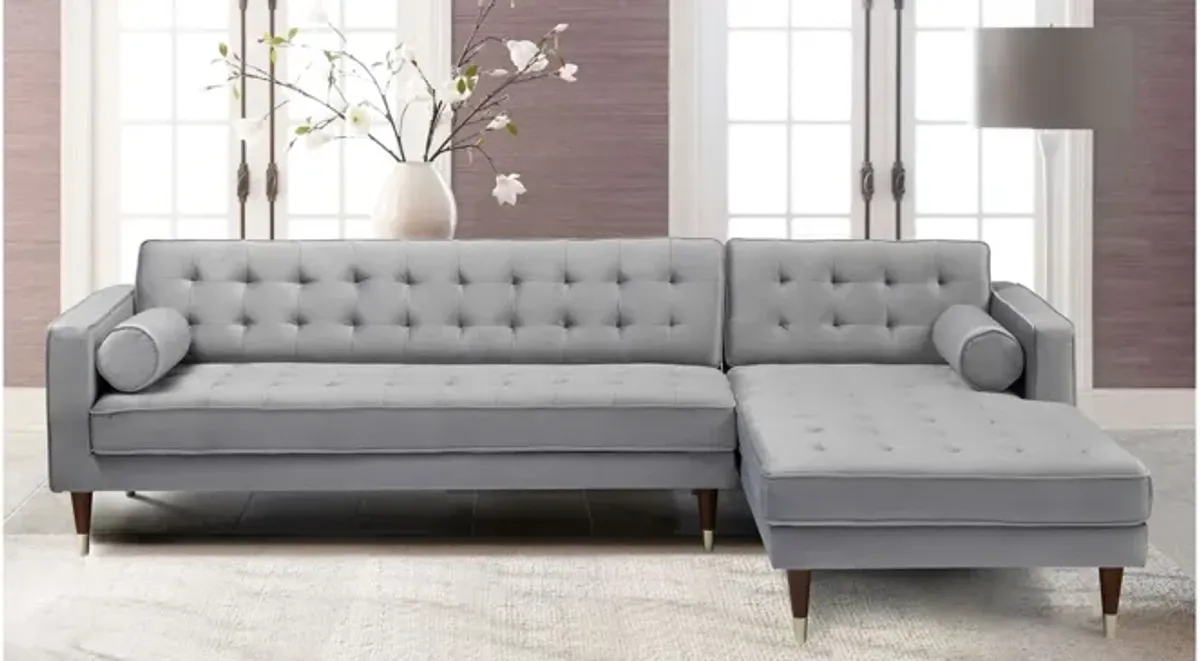 Somerset 2-pc. Sectional Sofa in Gray by Armen Living