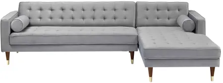Somerset 2-pc. Sectional Sofa in Gray by Armen Living