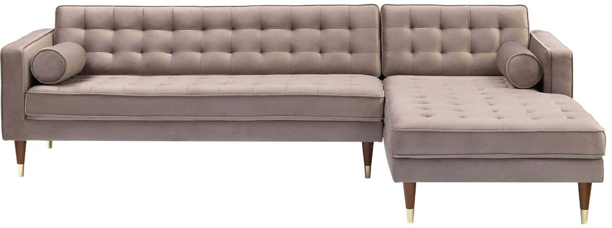 Somerset 2-pc. Sectional Sofa in Taupe by Armen Living