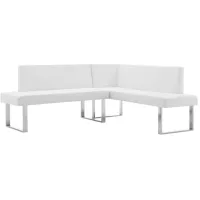Amanda Corner Sofa in White by Armen Living