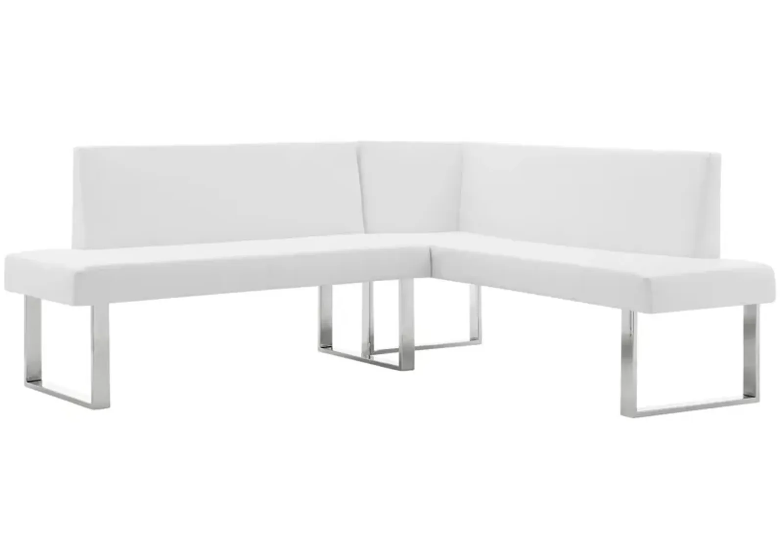 Amanda Corner Sofa in White by Armen Living