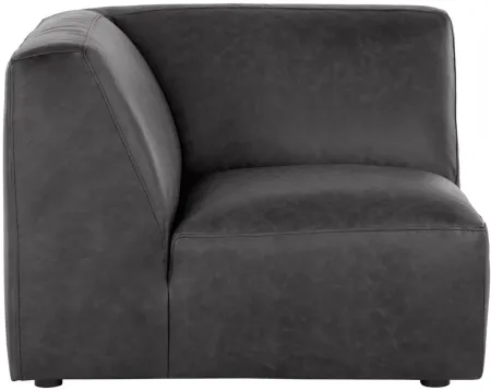 Watson Modular Armless Chair in MARSEILLE BLACK by Sunpan