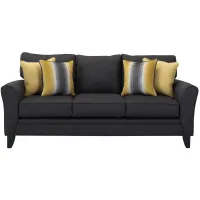 Adelina Sofa in Stoked Carbon by Fusion Furniture