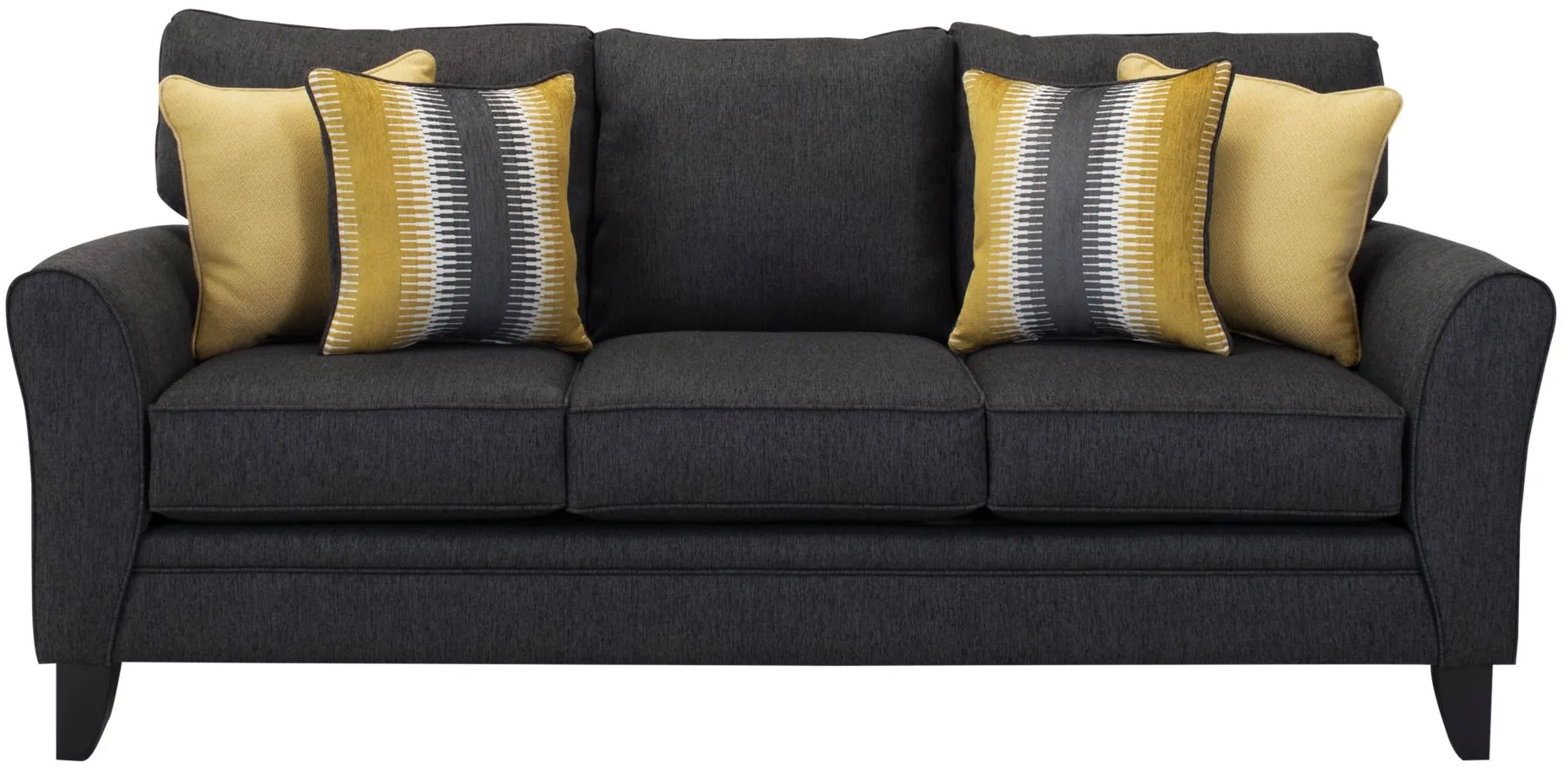 Adelina Sofa in Stoked Carbon by Fusion Furniture