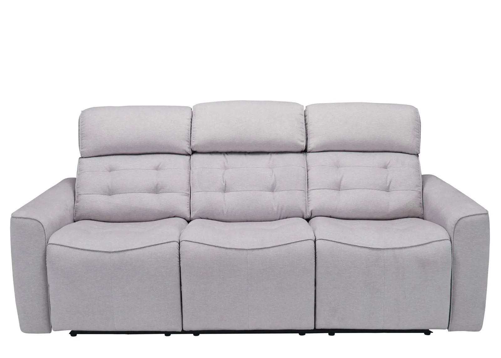 Hanlin Power Sofa w/ Power Headrest, Lumbar and Drop Down Table in Ashton Mushroom by Bellanest