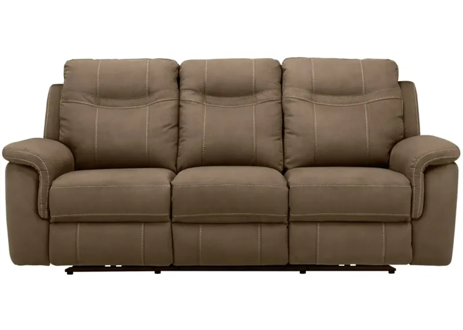 Stanfield Microfiber Power-Reclining Sofa w/ Power Headrest in Everest by Bellanest