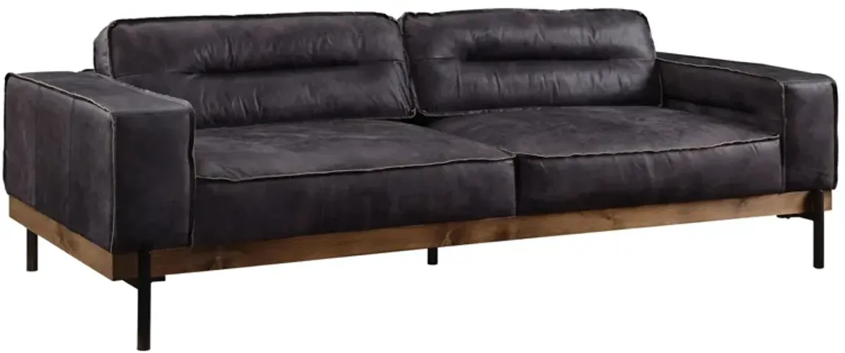 Lagerdamm Sofa in Ebony by HomeRoots