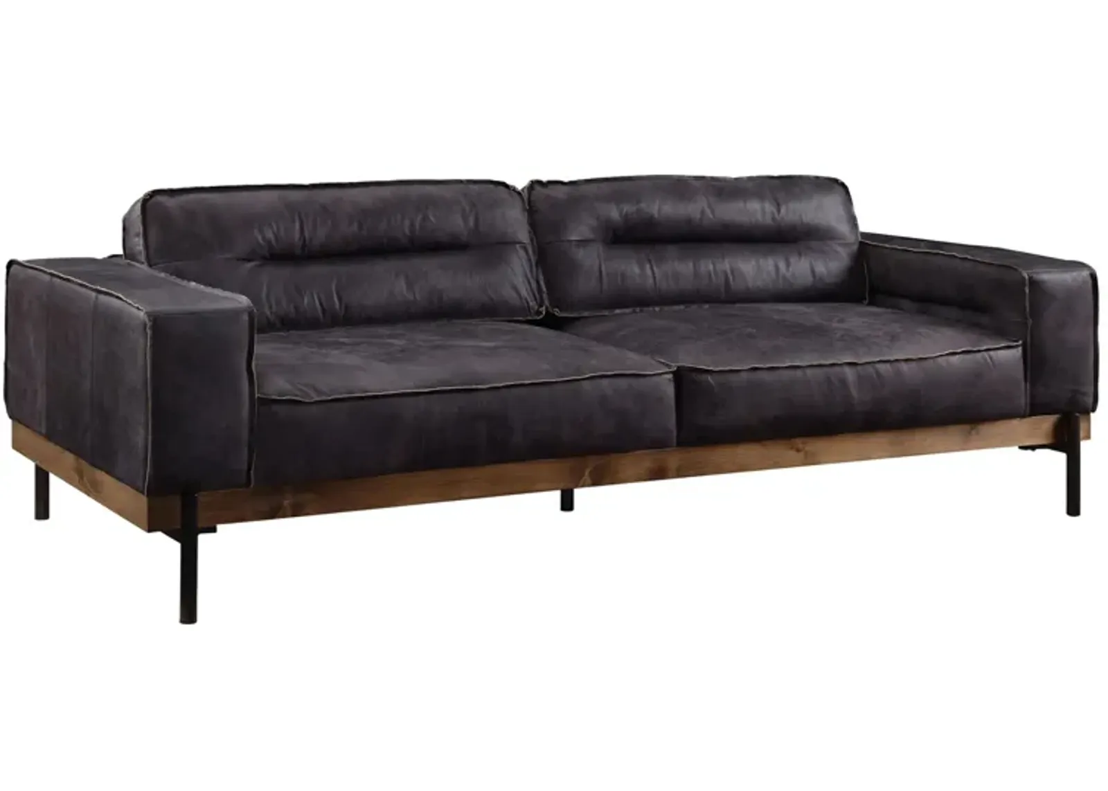 Lagerdamm Sofa in Ebony by HomeRoots