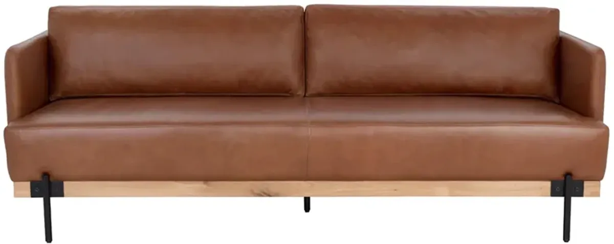 Saul Sofa in Shalimar Tobacco by Sunpan