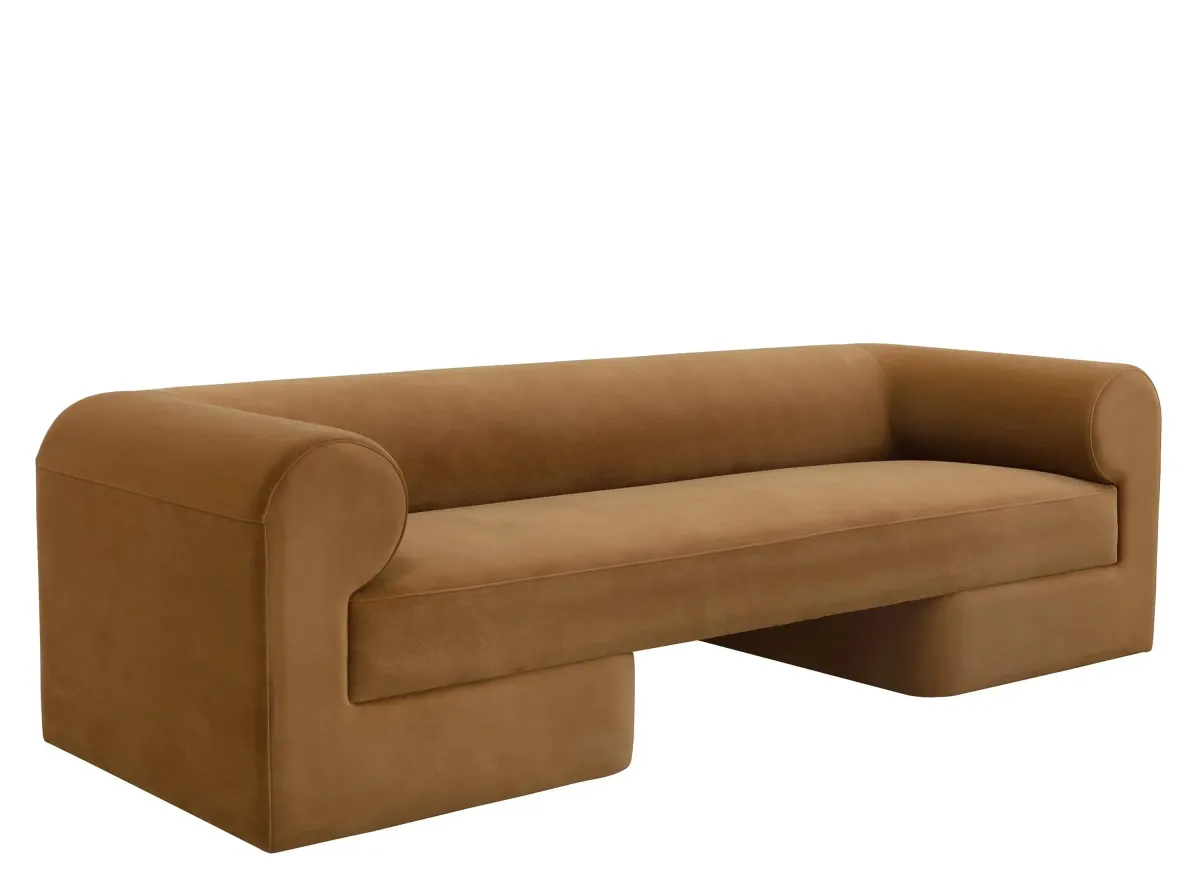 Ionic Sofa in Meg Gold by Sunpan