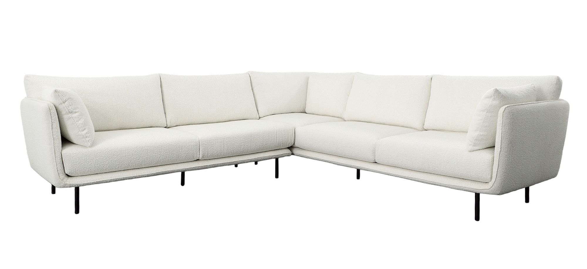 London Sectional Sofa in WHITE by Bellanest
