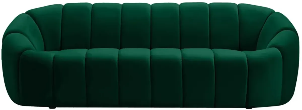 Elijah Velvet Sofa in Green by Meridian Furniture