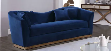 Arabella Velvet Sofa in Navy by Meridian Furniture