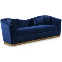 Arabella Velvet Sofa in Navy by Meridian Furniture