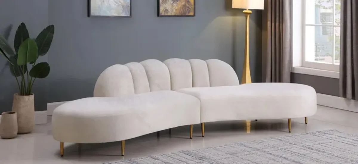 Divine Velvet 2-pc. Sectional Sofa