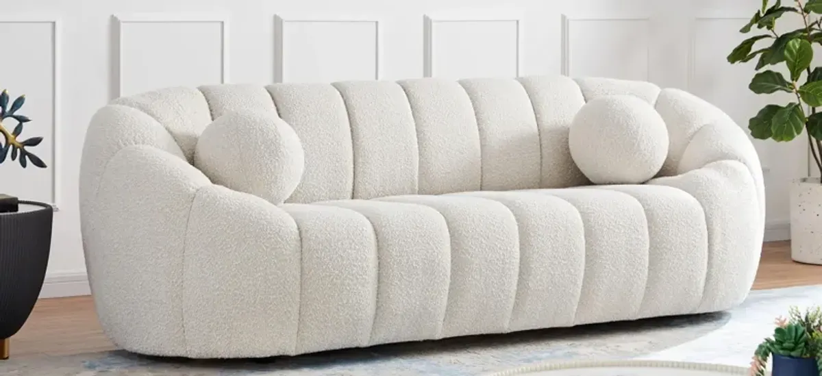 Elijah Boucle Fabric Sofa