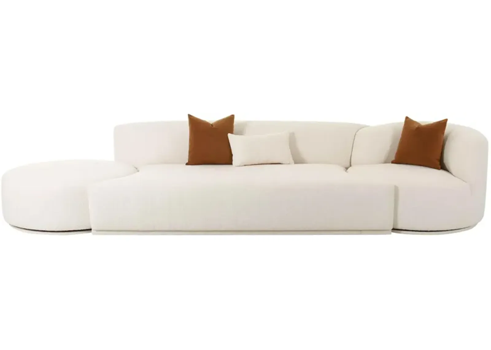 Fickle 3pc. Modular Sofa in Cream by Tov Furniture