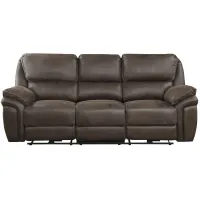 Cassiopeia Double Power Reclining Sofa in Brown by Homelegance