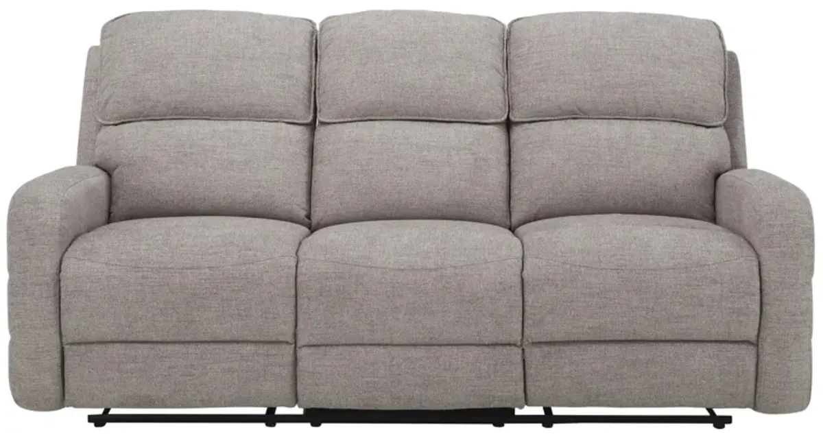 Everitt Chenille Power Sofa in Gray by Bellanest