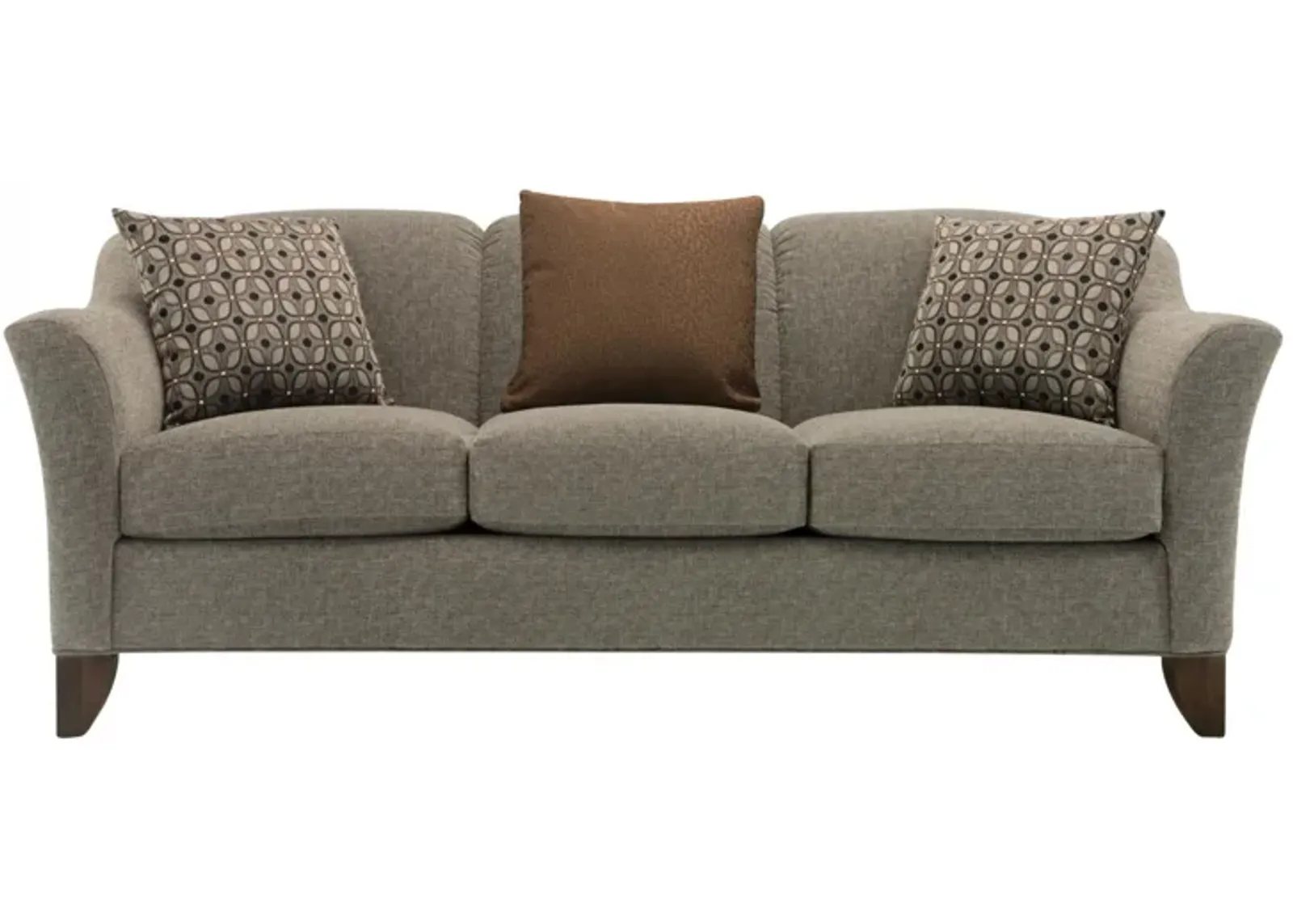 Meyer Chenille Sofa in Unique Granite by Emeraldcraft