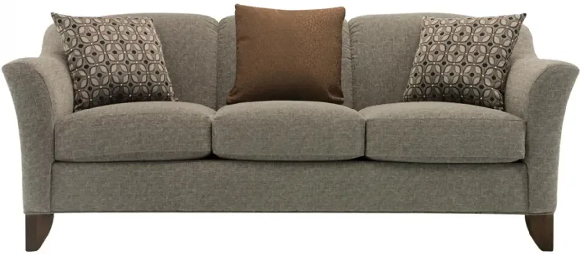 Meyer Chenille Sofa in Unique Granite by Emeraldcraft