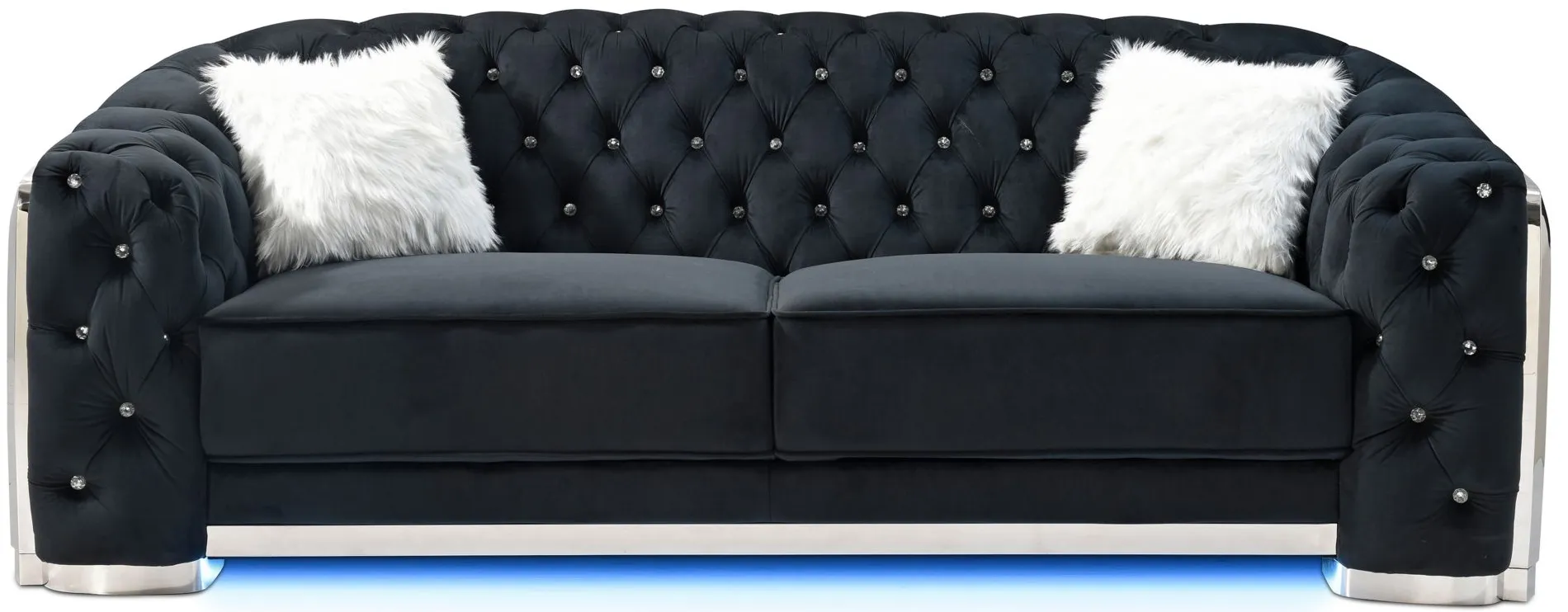 Sapphire Sofa in Black by Glory Furniture