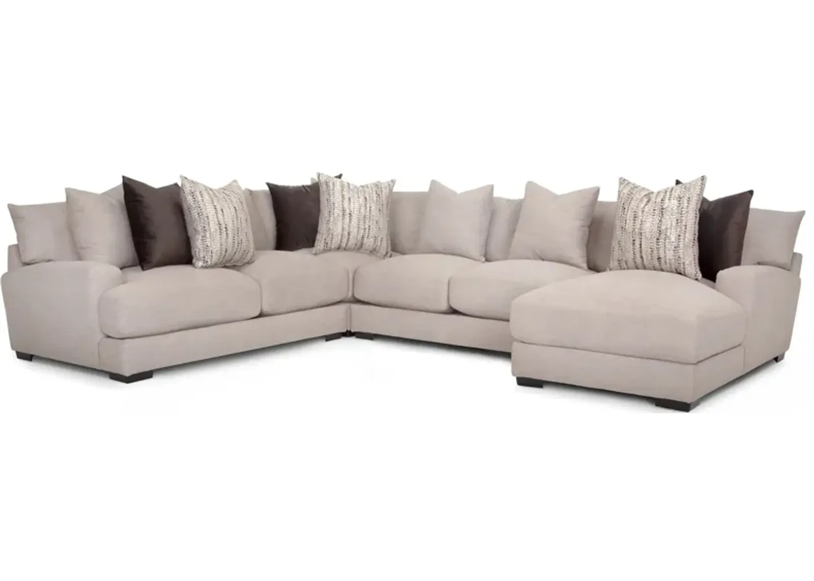 Carter 4-pc. Sectional in Hannigan Dusk by Bellanest