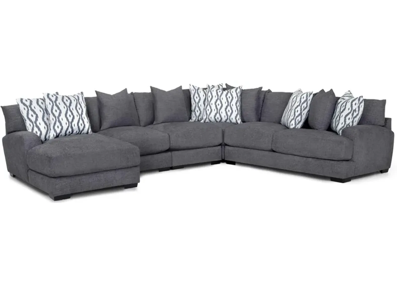 Carter 4-pc. Sectional in Graphite by Bellanest