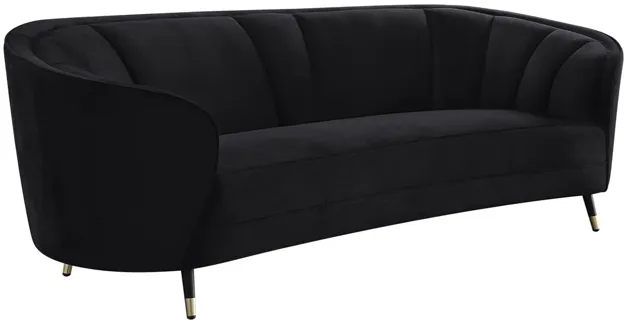 Dortmund Sofa in Black by HomeRoots