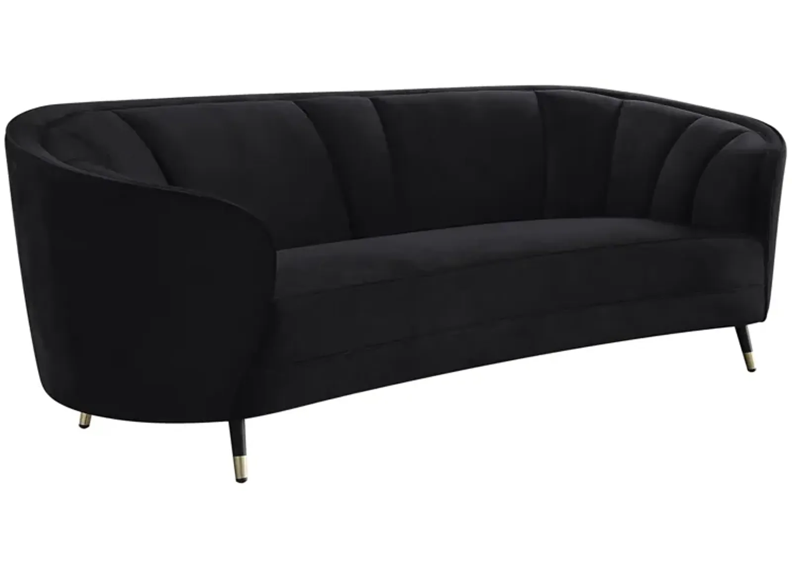 Dortmund Sofa in Black by HomeRoots