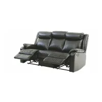 Ward Double Reclining Sofa in Black by Glory Furniture