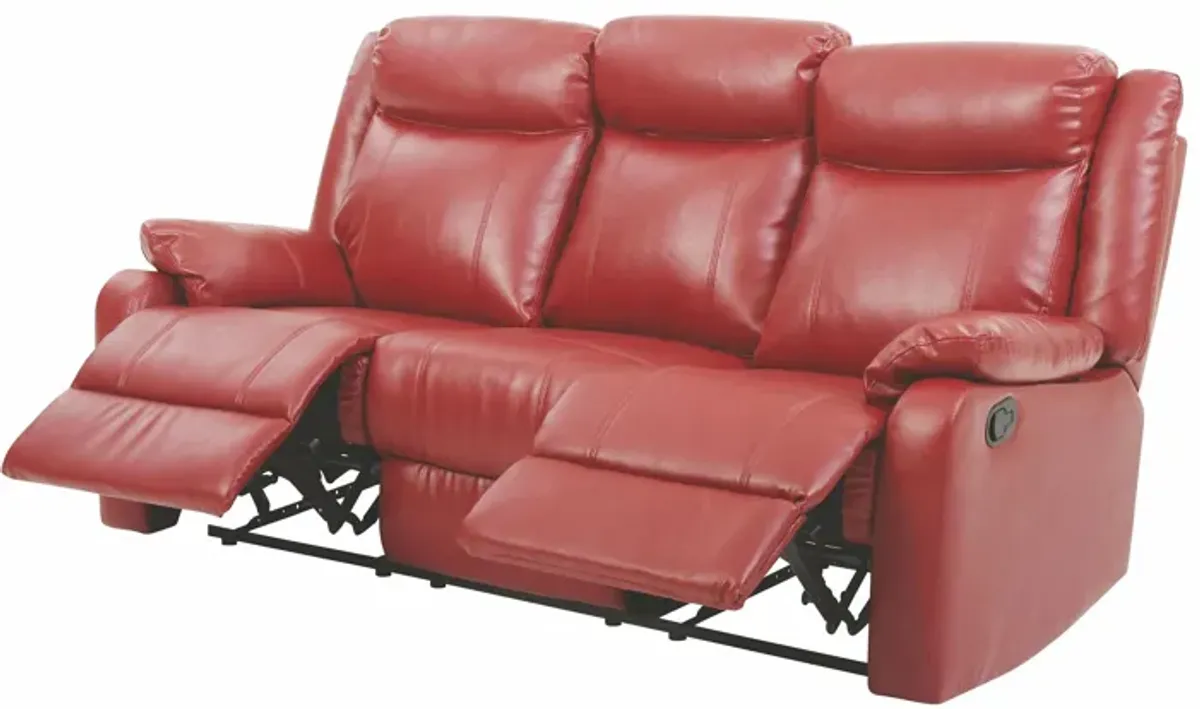 Ward Double Reclining Sofa in Red by Glory Furniture