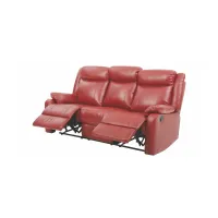 Ward Double Reclining Sofa in Red by Glory Furniture