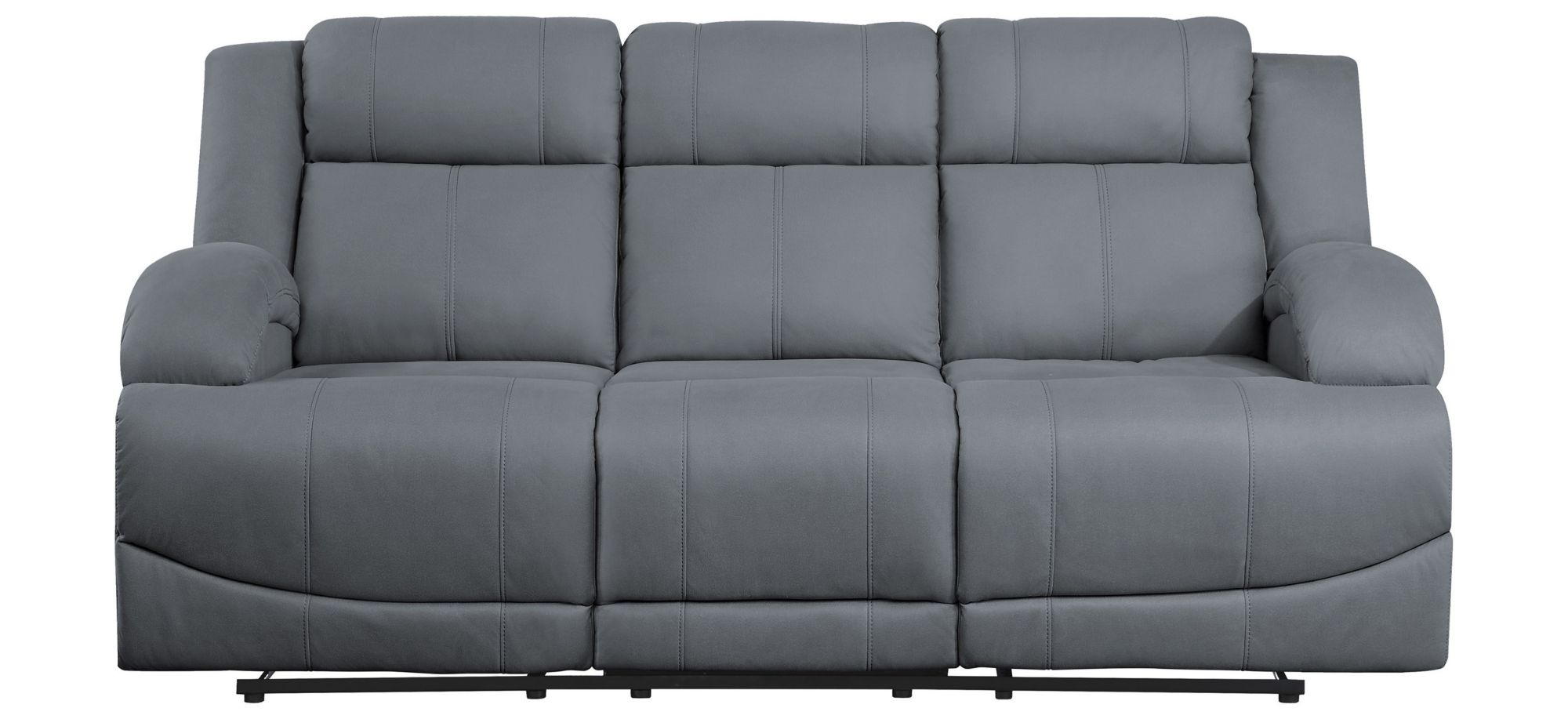 Brennen Reclining Sofa in Graphite Blue by Homelegance