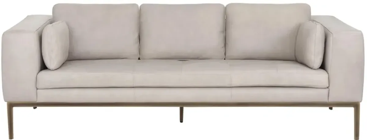 Burr Sofa in Bali Bone by Sunpan