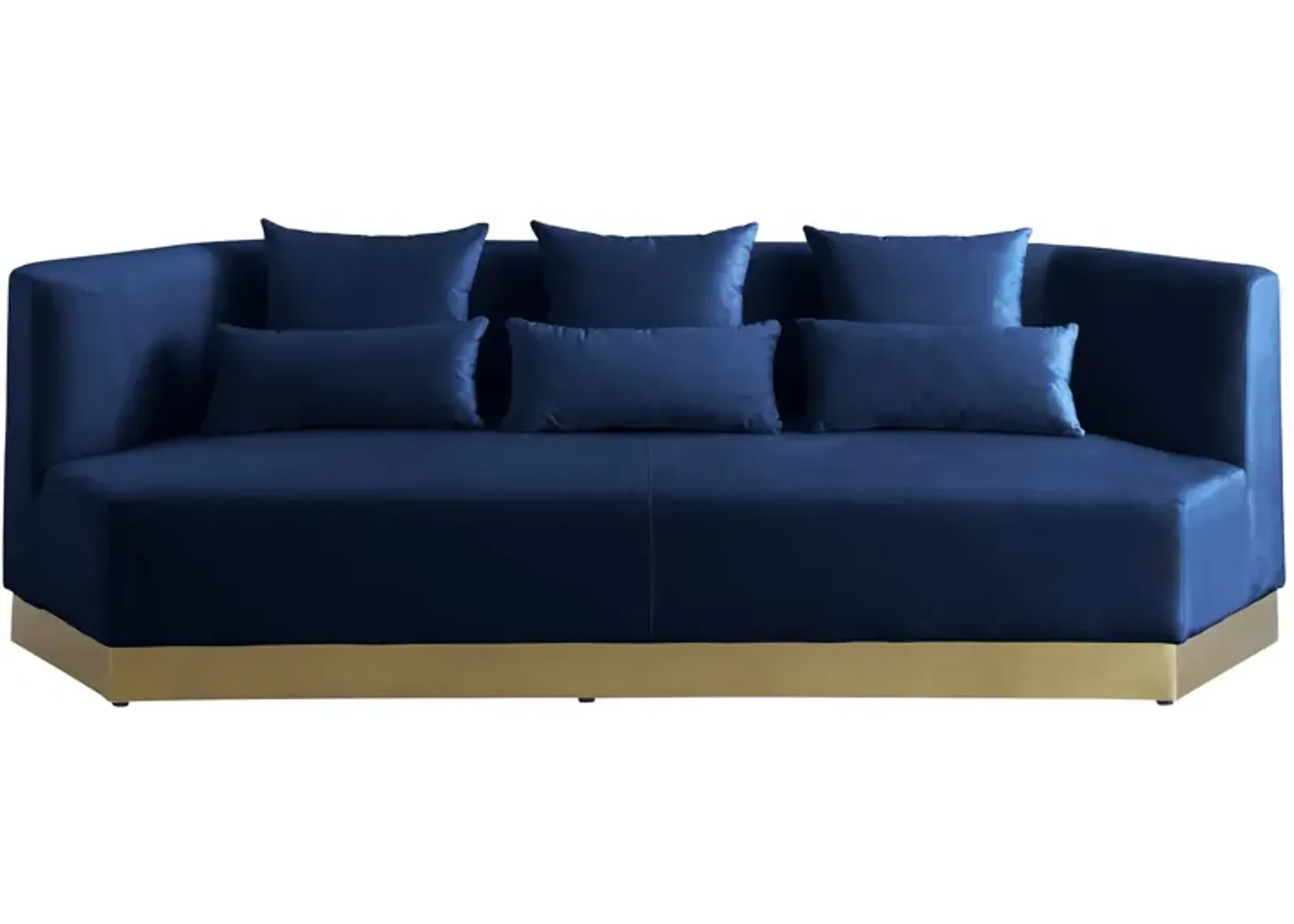 Marquis Velvet Sofa in Navy by Meridian Furniture