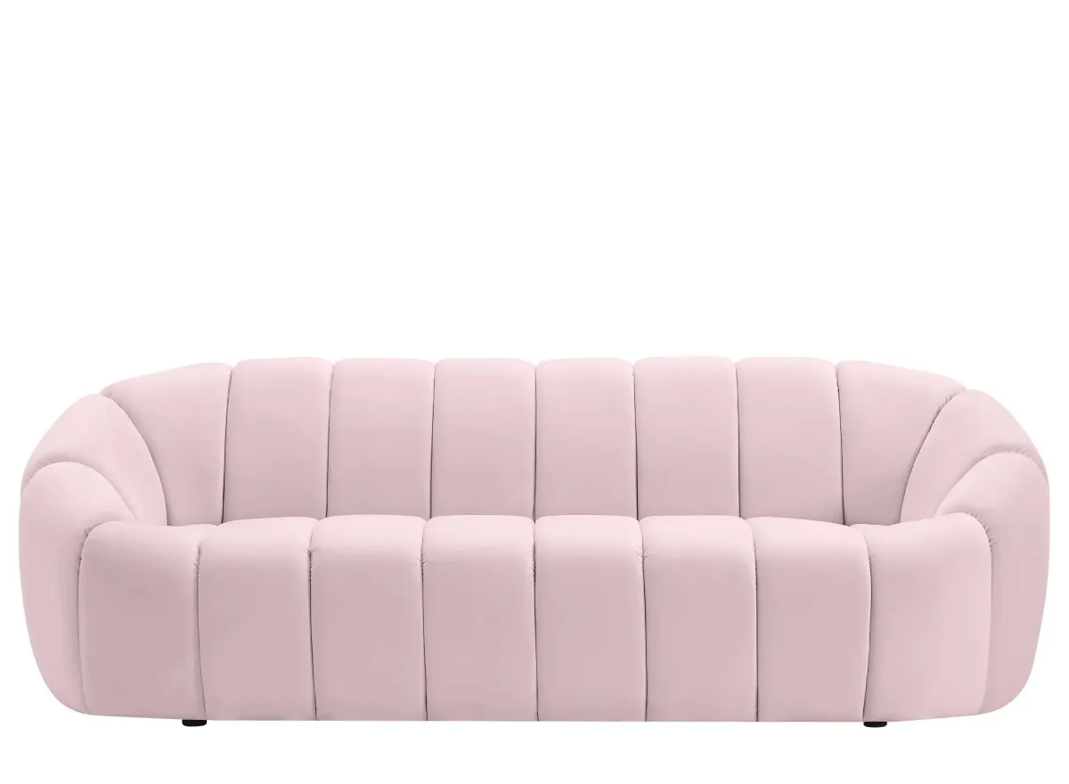 Elijah Velvet Sofa in Pink by Meridian Furniture