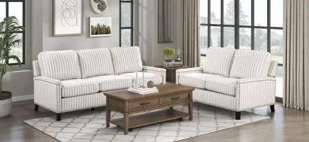 Genevieve Sofa in White by Homelegance