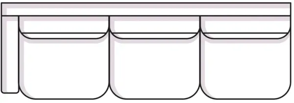 Mondo Left Arm Facing Sofa w/Return