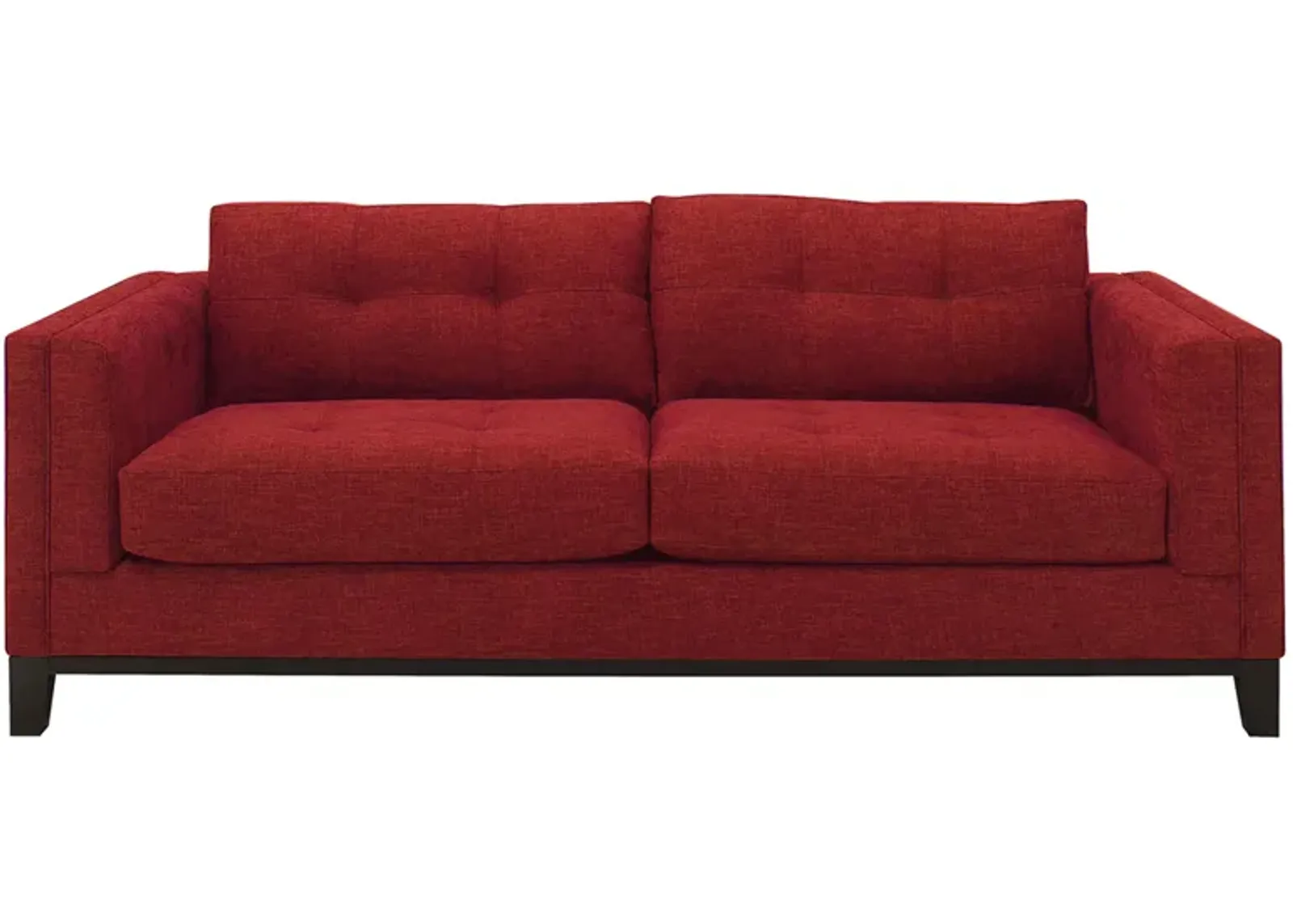 Mirasol Sofa in Suede so Soft Cardinal by H.M. Richards