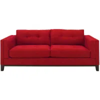 Mirasol Sofa in Suede so Soft Cardinal by H.M. Richards