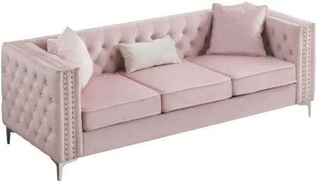Paige Sofa in Pink by Glory Furniture