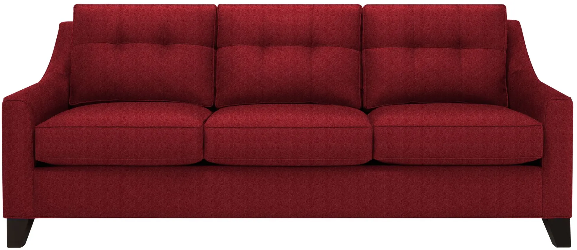 Carmine Sofa in Suede so Soft Cardinal by H.M. Richards